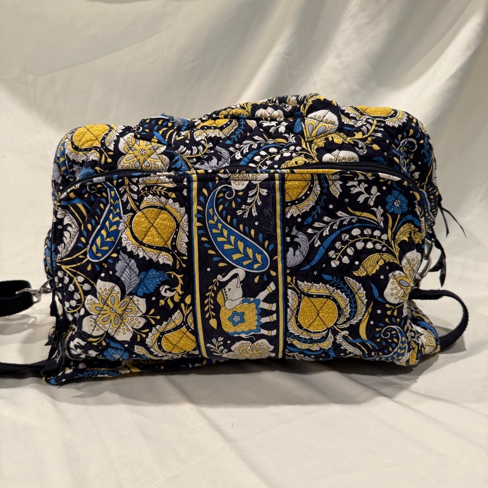 Vera Bradley Weekender Duffel in the Retired Ellie Blue Pattern